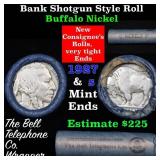 Buffalo Nickel Shotgun Roll in Old Bank Style 