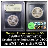 1996-s Olympics Swimming Modern Commem Half Dollar