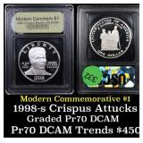 Proof 1998-S Black Patriots Modern Commem Dollar $