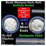Buffalo Nickel Shotgun Roll in Old Bank Style 