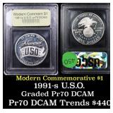 Proof 1991-S USO Modern Commem Dollar $1 Graded GE