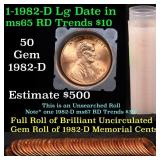 ***Auction Highlight*** Uncirculated 1c roll, 1982
