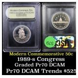 Proof 1989-S Congress Modern Commem Half Dollar 50