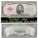 1928F $2 Red Seal United States Note Grades xf