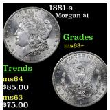1881-s Morgan $1 Grades Select+ Unc