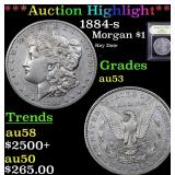 *Highlight* 1884-s Morgan $1 Graded Select AU