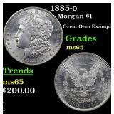 1885-o Morgan $1 Grades GEM Unc
