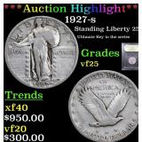 *Highlight* 1927-s Standing Liberty 25c Graded vf+