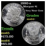 1880-s Morgan $1 Grades Choice+ Unc