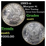 1885-o Morgan $1 Grades GEM Unc