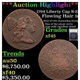 *Highlight* 1794 Liberty Cap S-22 Flowing Hair 1c