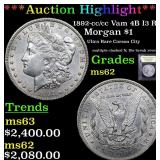 *Highlight* 1892-cc /cc Vam 4B I3 R5 Morgan $1 Gra