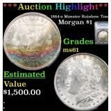 *Highlight* 1884-o Monster Rainbow Toned Morgan $1