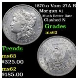 1879-o Vam 27A R5 Morgan $1 Grades Select Unc