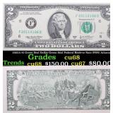 2003A $2 Green Seal Dallas Green Seal Federal Rese