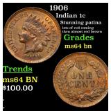 1906 Indian 1c Grades Choice Unc BN