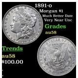 1891-o Morgan $1 Grades Choice AU/BU Slider