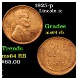 1925-p Lincoln 1c Grades Choice Unc RB