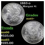 1883-o Morgan $1 Grades GEM+ Unc