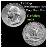 1932-p Washington 25c Grades Choice AU/BU Slider