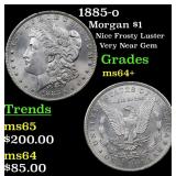 1885-o Morgan $1 Grades Choice+ Unc