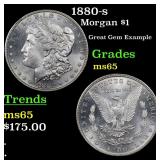 1880-s Morgan $1 Grades GEM Unc