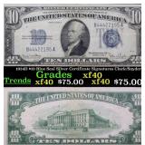 1934D $10 Blue Seal Silver Certificate Signatures