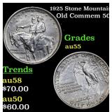 1925 Stone Mountain Old Commem 50c Grades Choice A
