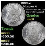 1885-o Morgan $1 Grades GEM+ Unc