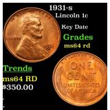 1931-s Lincoln 1c Grades Choice Unc RD