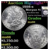 *Highlight* 1898-s Morgan $1 Graded GEM+ Unc