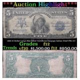 ***Auction Highlight*** 1899 $5 Dollar Large Size