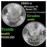 1885-o Morgan $1 Grades GEM Unc