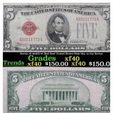 Series of 1928D $5 Red Seal United States Note Key