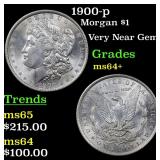 1900-p Morgan $1 Grades Choice+ Unc