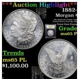 *Highlight* 1882-p Morgan $1 Graded GEM Unc PL