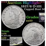 *Highlight* 1827/6 O-101 Capped Bust 50c Graded Se
