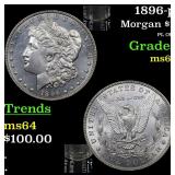 1896-p Morgan $1 Grades Choice Unc
