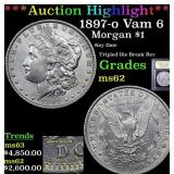 *Highlight* 1897-o Vam 6 Morgan $1 Graded Select U
