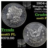 1904-o Morgan $1 Grades GEM Unc PL