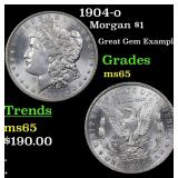 1904-o Morgan $1 Grades GEM Unc