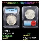 *Highlight* 1921-s Morgan $1 Graded ms65+