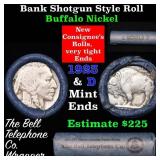 Buffalo Nickel Shotgun Roll in Old Bank Style 