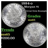 1884-o Morgan $1 Grades GEM Unc