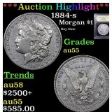 *Highlight* 1884-s Morgan $1 Graded Choice AU