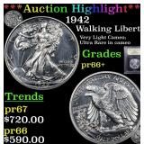 *Highlight* 1942 Walking Liberty 50c Graded GEM++