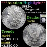 *Highlight* 1882-o Morgan $1 Graded GEM+ Unc