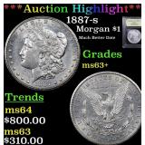 *Highlight* 1887-s Morgan $1 Graded Select+ Unc