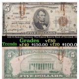 1929 $5 National Currency 
