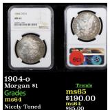 1904-o Morgan $1 Graded ms64